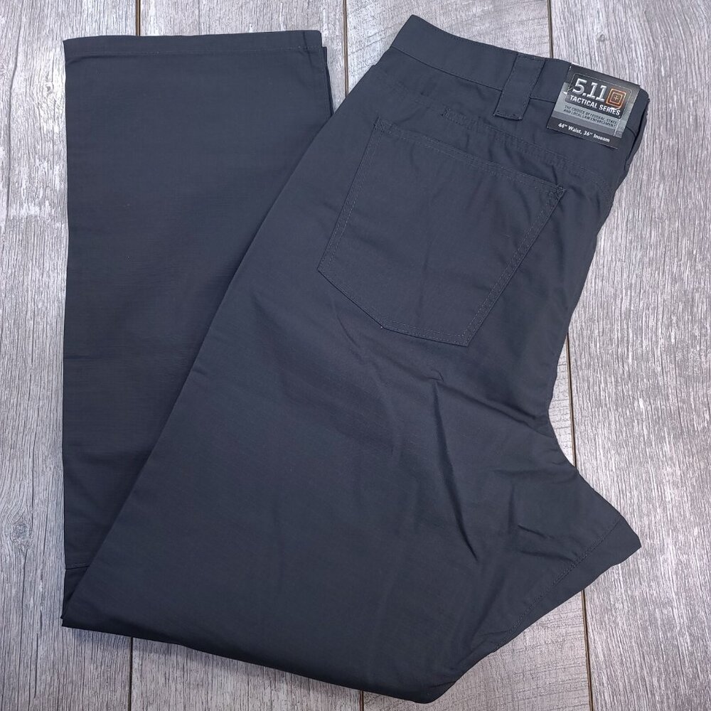 5.11 Tactical Mens 44x36 Gray Taclite Ripstop Jean Cut Mid Rise Straight Leg